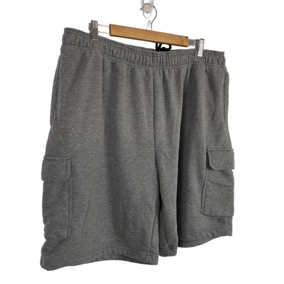Xersion Mens Mid Rise Quick Dry Cargo Short Drawstring Waist Size 2XL Gray NWOT - Picture 4 of 11